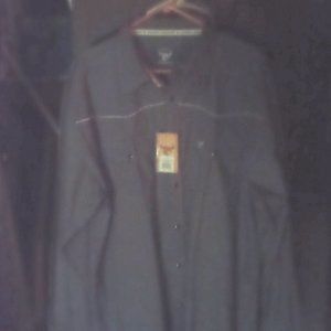 Grayish with white cowboy shirt